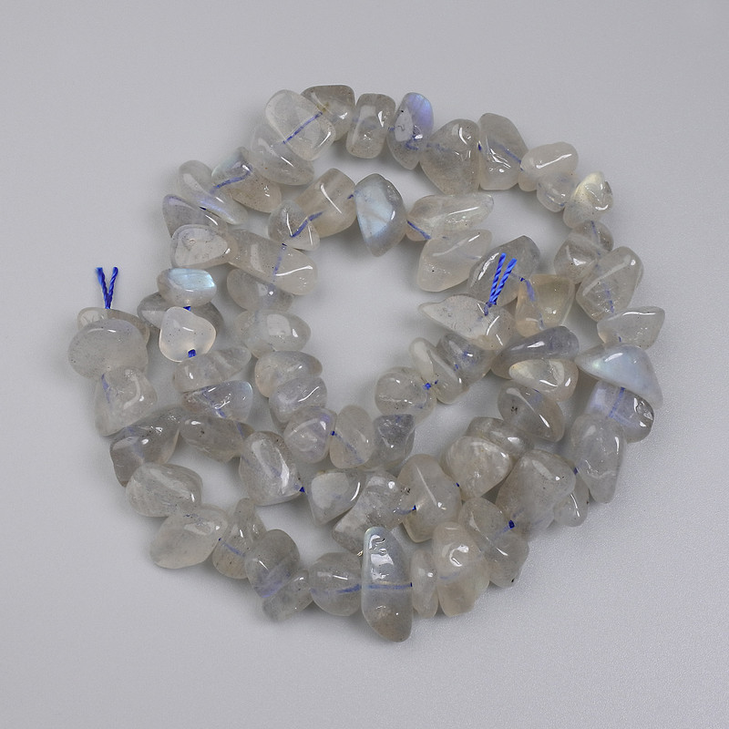 Labradorite Beads Chip 10-13×3-5, 5mm+ on a string, length 39cm+