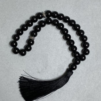 Agate Natural Stone Beads Bracelet, Smooth Round Beads, 8mm diameter, 33 beads
