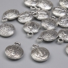 Pendant Saint Benedict Pendant in Silver Tone, diameter 13×10 mm ± packaged 20 g (~16 pcs)