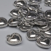 Pendant Heart, silver color, diameter 13x11.5 mm, 5 mm ± packaging 20 g (~21 pcs)