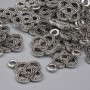 Pendant Celtic knot, metal color silver, diameter 17x13mm± packaging 20g (~23 pcs)