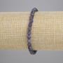Sapphire Bead Bracelet 5mm Faceted Ball +-, Stretch Length 18cm+-