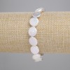 Bracelet Baroque Pearls with Petrol/Gasoline Hue, diameter 10.5-11×11 mm ±, length 18 cm ± (stretch)