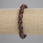 Garnet Hesonite Faceted Bracelet, 9-13×8-10mm, +-, 18cm adjustable, stretch