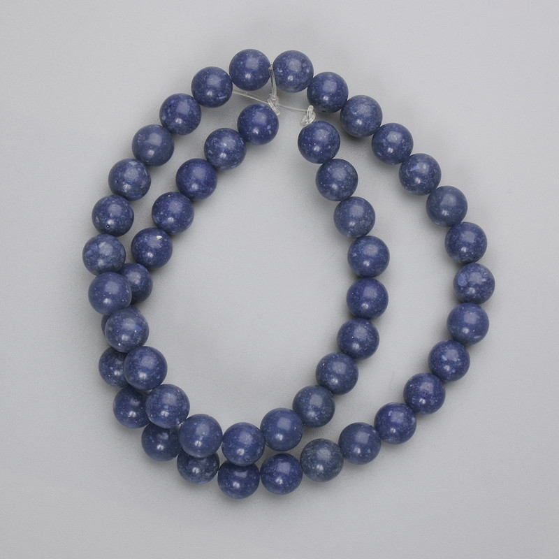 Hollow coral beads smooth ball 8mm diameter, 39cm length on thread