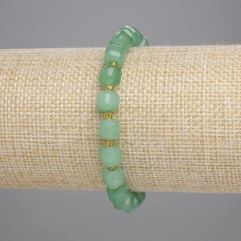 Bracelet Graded Jade Cube, diameter 6.5×6.5mm?  (Note: original)