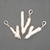Pendant of Baroque Pearl with Petrol Tint 21-33×15-17mm ±, length 40mm± (assorted sizes)