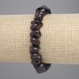 Garnet Faceted Bead Bracelet 10-13×4-6mm+-, length 18cm +-, stretch