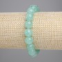 Amazonite Bead Bracelet smooth round beads 10mm diameter, stretch length 18cm