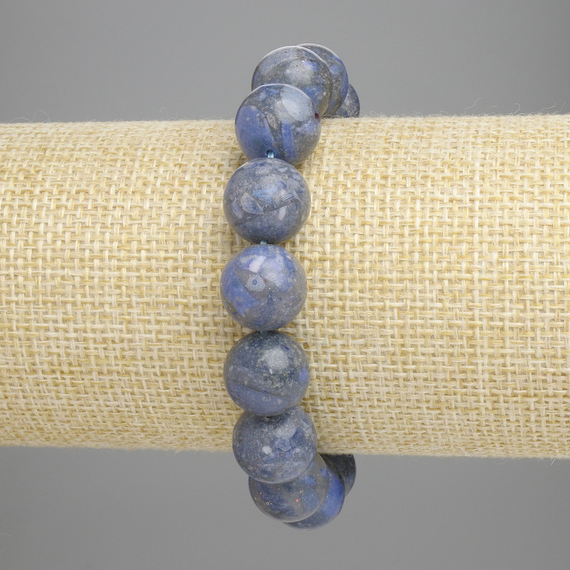 Porous coral bracelet with smooth beads 12mm ±, length 18cm ±, stretch