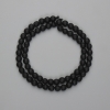 Shungite Faceted Bead Round 5mm, 36cm Threaded</s>