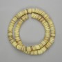 Abalone Shell Beads Scarface (Scarface) Rondelle, 8x1-2 mm dia, 40 cm length on thread