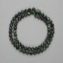 Seraphinite Faceted Round Beads 6mm ±, on Thread 39cm ±