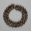 Tiger’s Eye Beads Faceted Round 10mm ±, 40cm ± on Thread