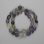 Fluorite Faceted Beads 10-13×8-10 mm +-, length 39 cm on string