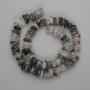 Rutilated Quartz Hairy Rutile Chunk Beads 8-11x3-4, 5mm+-, length 38cm± on a thread