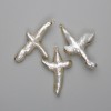 Pendant with Baroque Pearl in a Petrol Tone ~40x35mm +/- assorted sizes