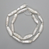 Baroque pearls with benzene tint on a thread 20-26×6, 5-7, 5mm +-, length 40cm+-