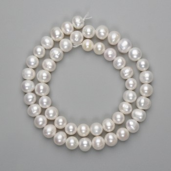 Freshwater Pearl Beads 5–9×8mm, 39cm long on a thread