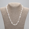Necklace of natural baroque pearls, diameter 20-21×7, 5-9mm±, length 45cm± with a 5cm extender chain