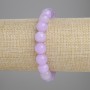 Kunzite Bracelet Smooth Bead, 10mm diameter ±, 18cm length ± Stretch