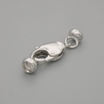 1pc Price: Lobster clasp, 14×6, 5mm+- metal color silver
