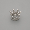 Pendant Findings Pandora Bead Crown 8x7mm + -, diameter 6mm + - per 1 pc
