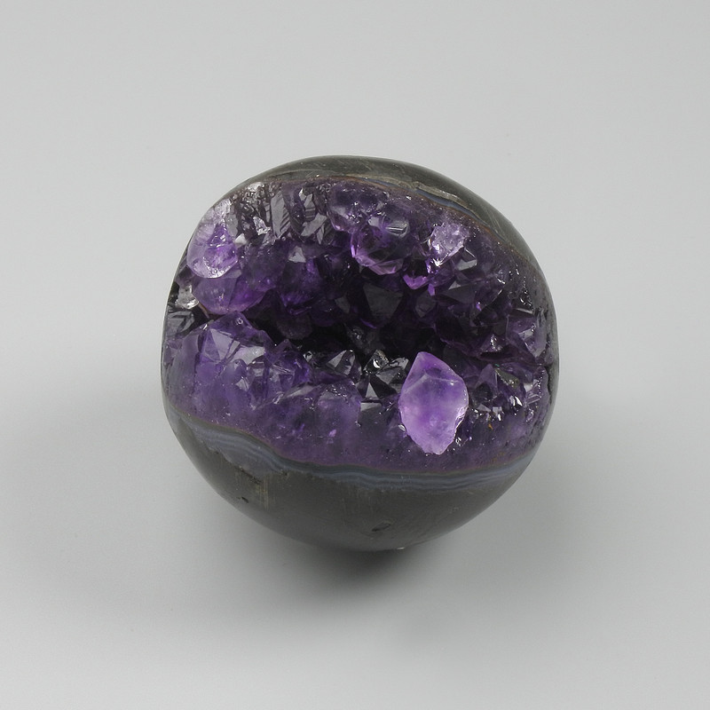 Amethyst Natural Stone Sphere with Druzy, Ø 40-50 mm+ assorted sizes weight from 100 g. (price per 100 g)