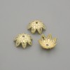 Ribbon end cap for beads, gold color, diameter 8.5mm+- hole diameter 0.8mm+- packaging 10 pcs