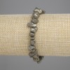Pyrite碎 fragment bracelet, diameter 6-12×3-5mm, length 18cm, stretch