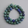 Azurite Beads Smooth Round 10.5 mm, 38 cm Length