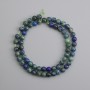 Azurite Beads, Smooth Round, 6mm ±, Threaded 38cm ±