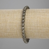 Pyrite bracelet smooth round bead, diameter 6mm+- , length 18cm+- stretch