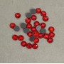 Cold-fixed rhinestones, red, diameter 6mm+- pack /180g (+ -)