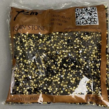 Black rhinestones, stone beads, diameter 3 mm +- pack /105 g (+ -)