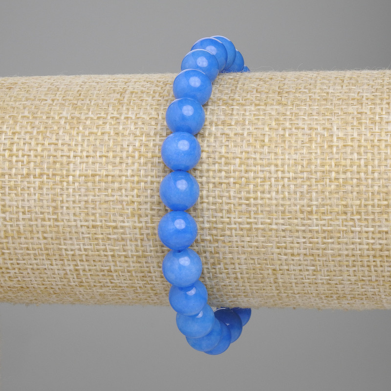 Apatite bracelet smooth bead, diameter 8mm+- , length 18cm+- stretch