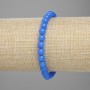 Apatite bracelet, smooth bead, diameter 6mm+-, length 18cm+- stretch