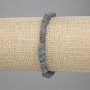 Sapphire bracelet, unprocessed natural stone, diameter 5-8x5-7mm +/-, length 18cm +/- stretch