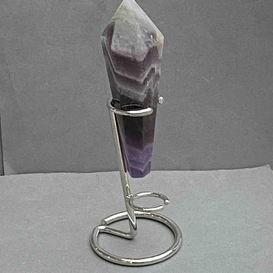 Amethyst natural stone souvenir pencil cone 124x34mm ± weight 160g with stand