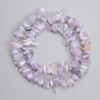 Sapphire stone beads tumbled 7-20x3-6mm ±, length 39cm ± on a thread