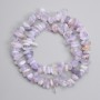 Sapphire stone beads tumbled 7-20x3-6mm ±, length 39cm ± on a thread