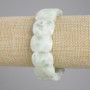 Angelite bracelet smooth link, diameter 20x15mm ±, length 18cm ± stretch