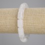 Bracelet Mountain Crystal cylinder, diameter 14x10mm +- , length 18cm +- stretch