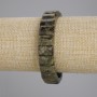 Natural stone bracelet Grossular strand, diameter 13x9 mm ±, length 18 cm ±, stretch