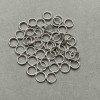 Spring-loaded split ring, 6mm diameter, silver-colored metal, packaged 0.5kg