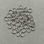 Spring-loaded split ring, 6mm diameter, silver-colored metal, packaged 0.5kg
