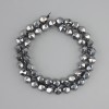 Terahertz beads faceted, diameter 8mm +/-, length 39cm +/-, on a string