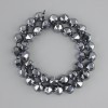 Terahertz beads multi-faceted, diameter 10mm ±, length 39cm ± on a string
