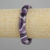 Natural stone bracelet Amethyst smooth strand, diameter 17x10, 5-11mm+- , length 18cm+- stretch