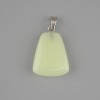 Pendant Onyx (green glow) trapezoid 17x21mm +-, length 30mm +-